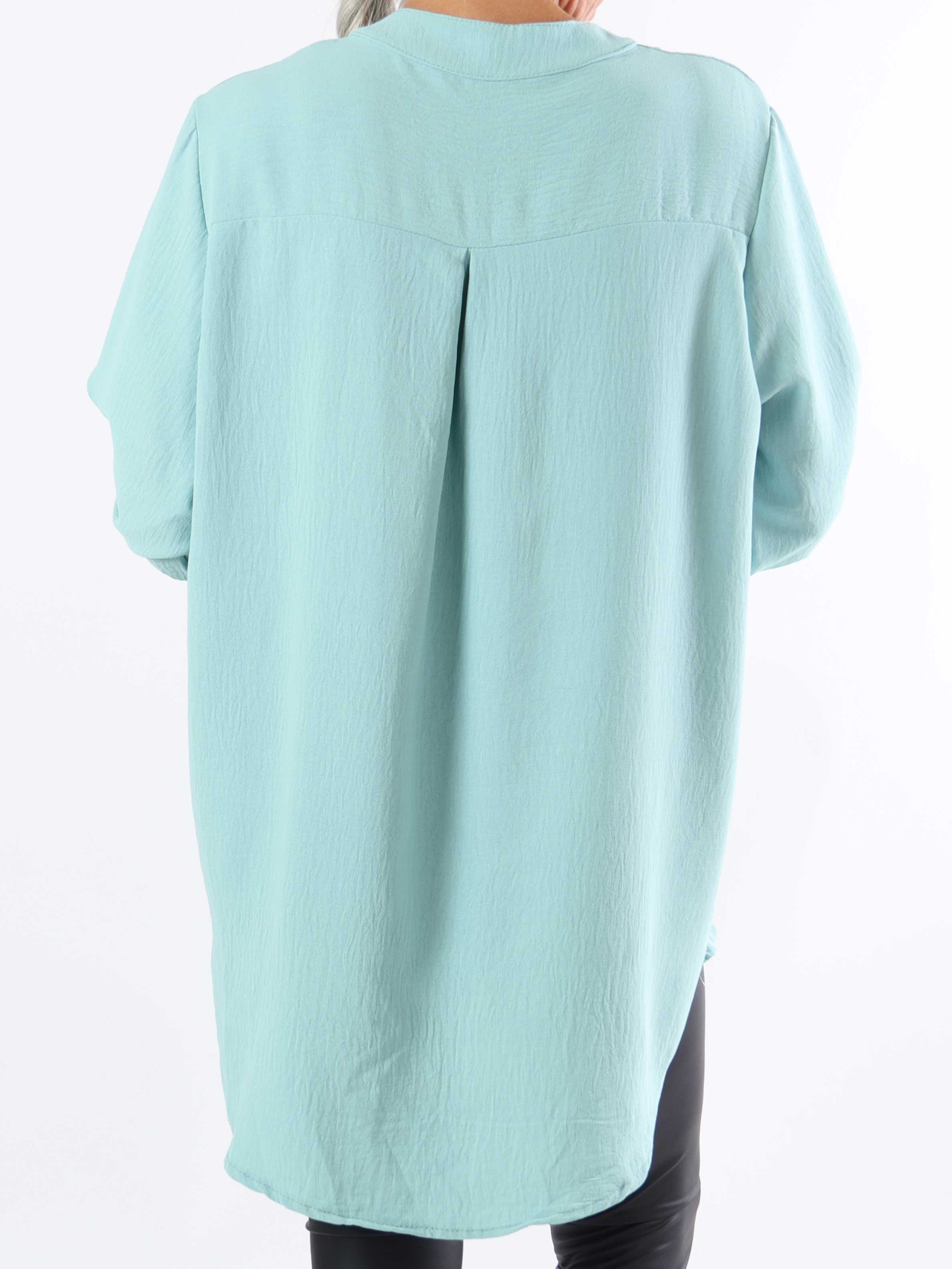 Vanesa Plain - Ensfarvet plus size tunika i viskose (bestseller)